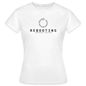 Rebooting Nervous System | Relaxation & Humor - Women's T-Shirt - white - Front - AI Model Female 172 dark (172cm)