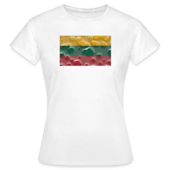 Cadeau pour la Lituanie - T-shirt Femme - blanc - Devant - AI Model Female 172 dark (172cm)