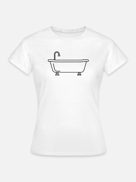 Badewannenübersicht - Frauen T-Shirt - Weiß