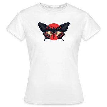 Dark Moth Symbol Streetwear alternatif - T-shirt Femme - blanc - Devant - AI Model Female 172 dark (172cm)