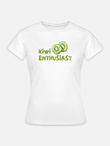 Kiwi Enthusiast - Frauen T-Shirt - Weiß