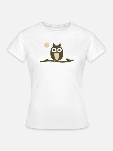 Olive Nachteule - Frauen T-Shirt - Weiß