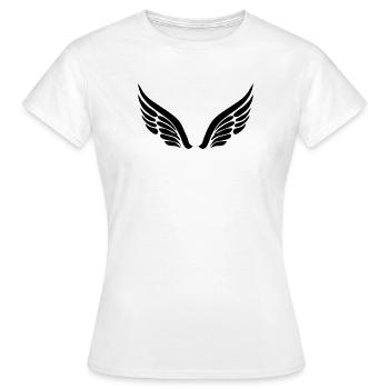 ailes d'ange - T-shirt Femme - blanc - Devant - AI Model Female 172 dark (172cm)