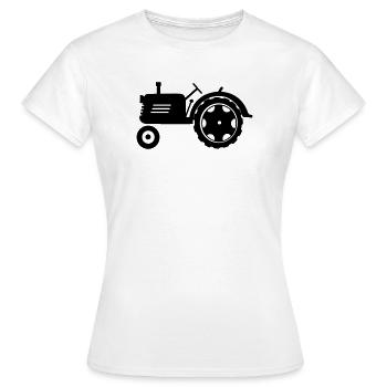 Farm tractor for the farmer - Women's T-Shirt - white - Front - AI Model Female 172 dark (172cm)