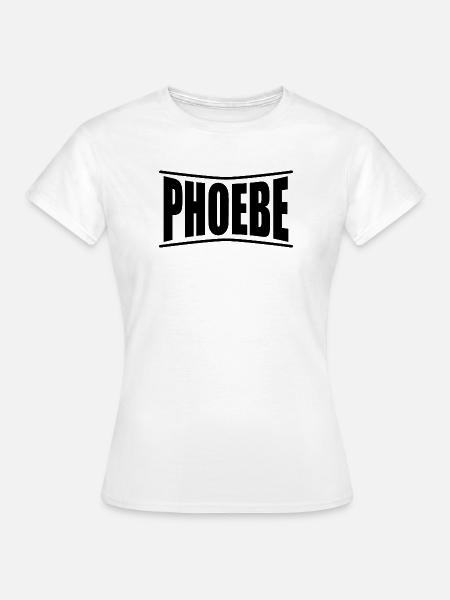 t-paita Phoebe t-paita lahjaidea - Naisten t-paita - valkoinen