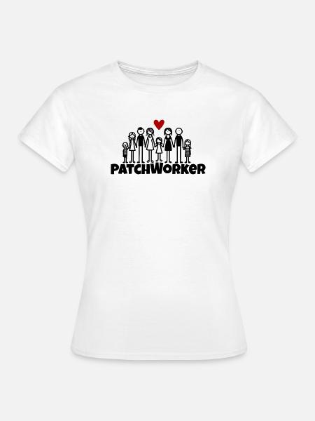 Patchworker2 - Frauen T-Shirt - Weiß