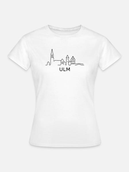 Ulm Skyline - Frauen T-Shirt - Weiß