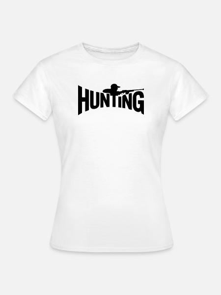 Jagd - Cool Hunter Logo - Frauen T-Shirt - Weiß