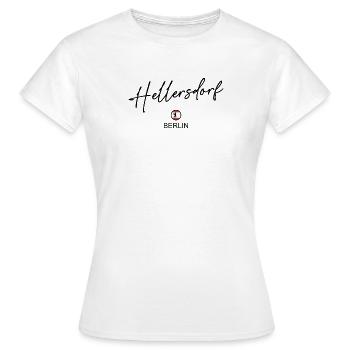 Hellersdorf - Drapeau de Berlin - Ours de Berlin - T-shirt Femme - blanc - Devant - AI Model Female 172 dark (172cm)