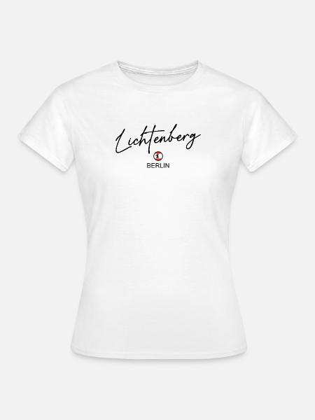 Lichtenberg - Berlin Flagge - Berliner Bär - Frauen T-Shirt - Weiß