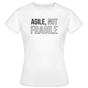 Développement Agile, Tasse Scrum Agile Coach - T-shirt Femme - blanc - Devant - AI Model Female 172 dark (172cm)