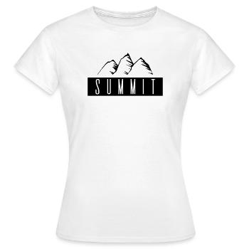 Gipfel - Frauen T-Shirt - Weiß - Vorne - AI Model Female 172 dark (172cm)