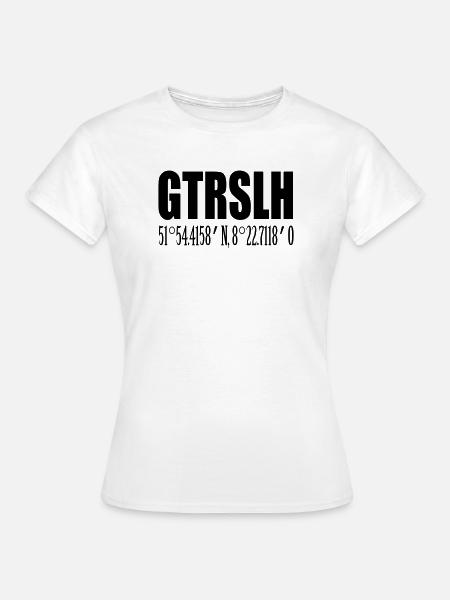 Gütersloh mit Koordinaten - Frauen T-Shirt - Weiß