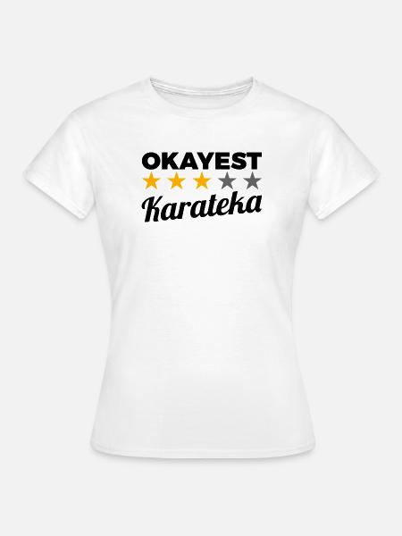Lustiger Karateka - Frauen T-Shirt - Weiß