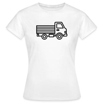 truck - Women's T-Shirt - white - Front - AI Model Female 172 dark (172cm)