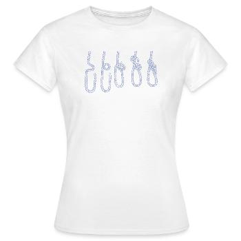 Segeln Segelboot Segler Nautik Jolle Knoten  - Frauen T-Shirt - Weiß - Vorne - AI Model Female 172 dark (172cm)