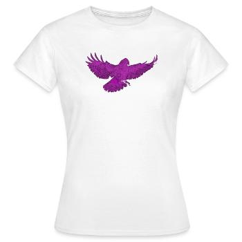 Oiseau de proie en vol, de couleur différente - T-shirt Femme - blanc - Devant - AI Model Female 172 dark (172cm)