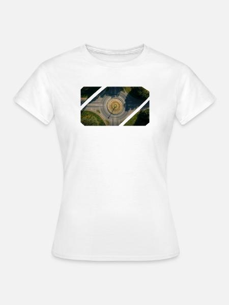 Rundverkehr Collage - Frauen T-Shirt - Weiß