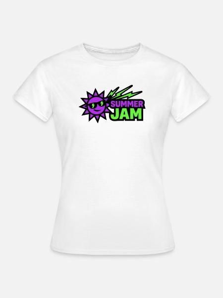 Summer Jam Sonne Abzeichen - Frauen T-Shirt - Weiß