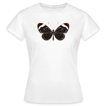 Papillon Aile de verre Greta oto Style Dessin Animé - T-shirt Femme - blanc - Devant - AI Model Female 172 dark (172cm)
