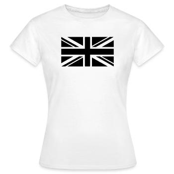England Fahne einfarbig - Frauen T-Shirt - Weiß - Vorne - AI Model Female 172 dark (172cm)