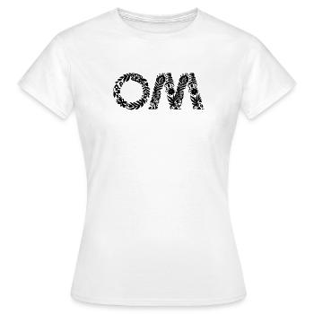 Om - T-shirt Femme - blanc - Devant - AI Model Female 172 dark (172cm)