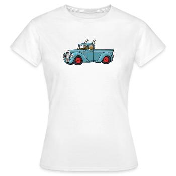 Pick Up - Frauen T-Shirt - Weiß - Vorne - AI Model Female 172 dark (172cm)