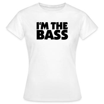 I'm the Bass 2 (FR) - T-shirt Femme - blanc - Devant - AI Model Female 172 dark (172cm)