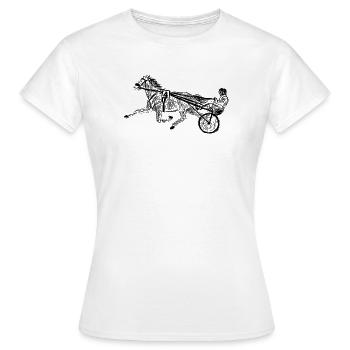 trotter - T-shirt Femme - blanc - Devant - AI Model Female 172 dark (172cm)