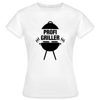 Profigriller Grill Grillmeister Grillfleisch BBQ - Frauen T-Shirt - Weiß - Vorne - AI Model Female 172 dark (172cm)
