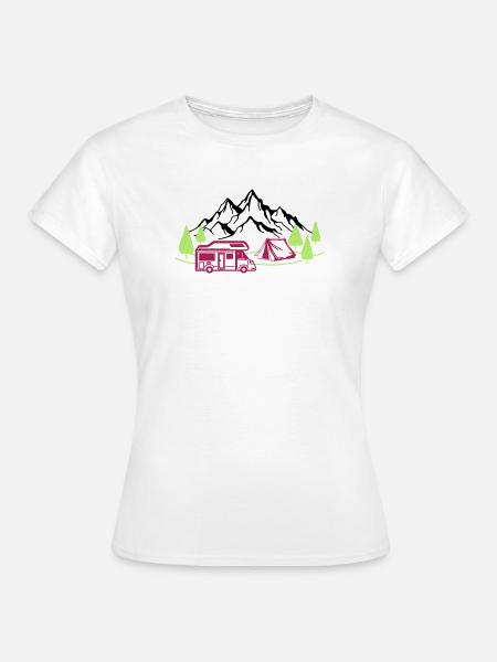 Vacances à la montagne - T-shirt Femme - blanc