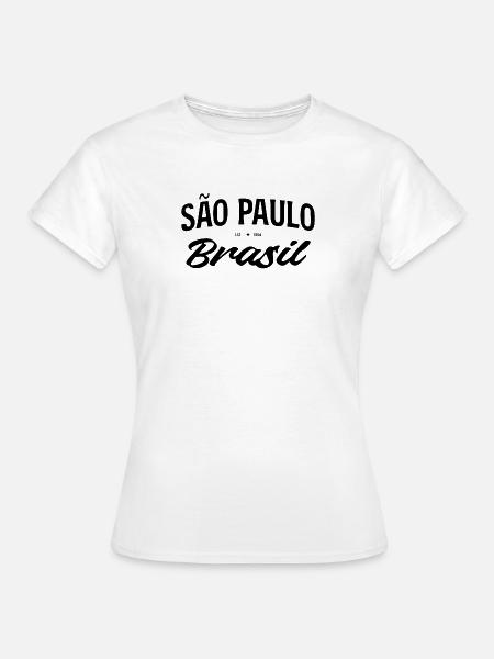 Sao Paulo Brasil Schriftzug - Frauen T-Shirt - Weiß