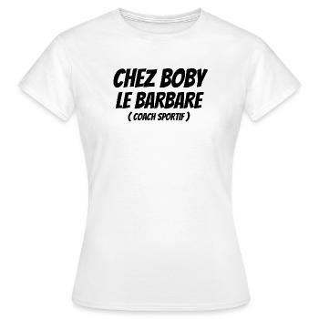 musculation, coach sportif, fitness - T-shirt Femme - blanc - Devant - AI Model Female 172 dark (172cm)