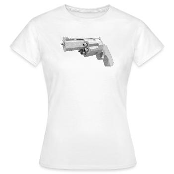 Humanized Pistol - Women's T-Shirt - white - Front - AI Model Female 172 dark (172cm)