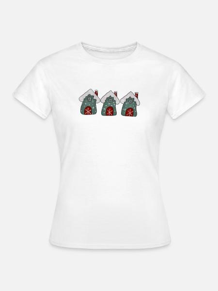 Winterhäuser - Frauen T-Shirt - Weiß