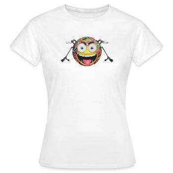 Triple Moji - Frauen T-Shirt - Weiß - Vorne - AI Model Female 172 dark (172cm)