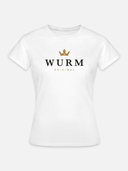 Wurm-Original-Familienlogo - Frauen T-Shirt - Weiß
