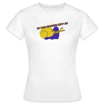 5 km Pace Straregy Don’t Die - T-shirt Femme - blanc - Devant - AI Model Female 172 dark (172cm)