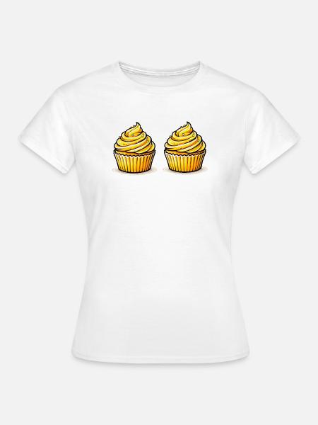 Cupcakes  - Frauen T-Shirt - Weiß