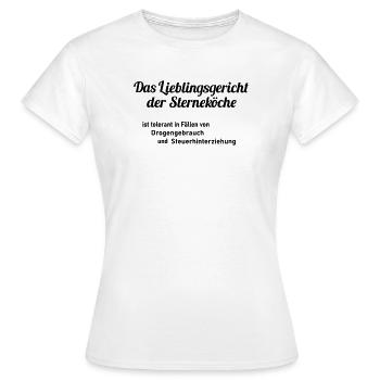 Favorite dish - Women's T-Shirt - white - Front - AI Model Female 172 dark (172cm)
