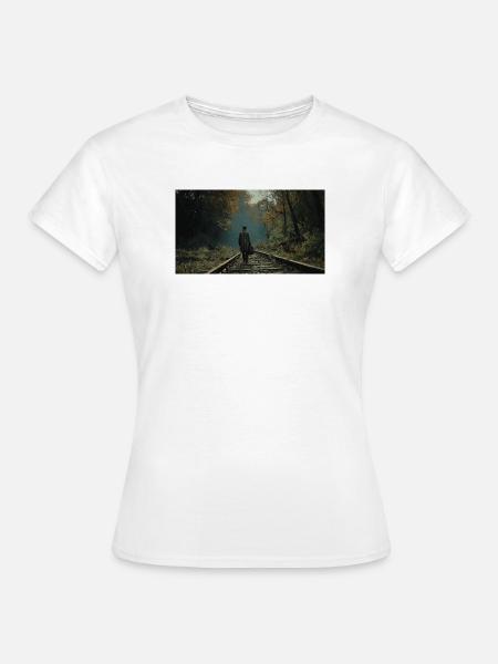 Epischer Moment in der Nähe der Schienen - Frauen T-Shirt - Weiß