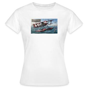 L’âge d’or de la course aérienne - T-shirt Femme - blanc - Devant - AI Model Female 172 dark (172cm)