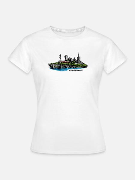 Warschau - Frauen T-Shirt - Weiß