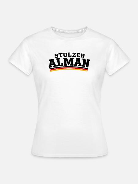 Stolzer Alman - Frauen T-Shirt - Weiß