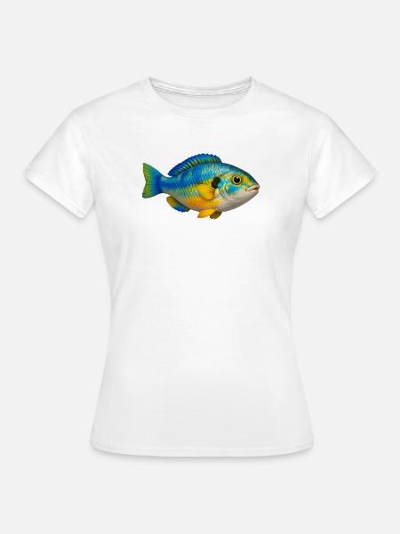 Bunter Fisch Aquarium Liebhaber - Frauen T-Shirt - Weiß
