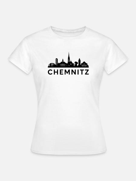 Chemnitz Skyline - Frauen T-Shirt - Weiß