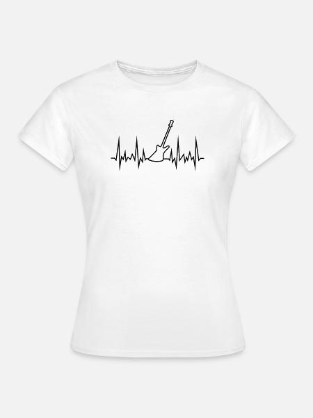 wave-E-gitarre - Frauen T-Shirt - Weiß