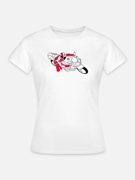 Motorrad - Frauen T-Shirt - Weiß