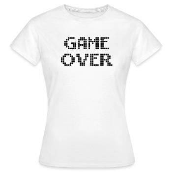 Game Over - T-shirt Femme - blanc - Devant - AI Model Female 172 dark (172cm)