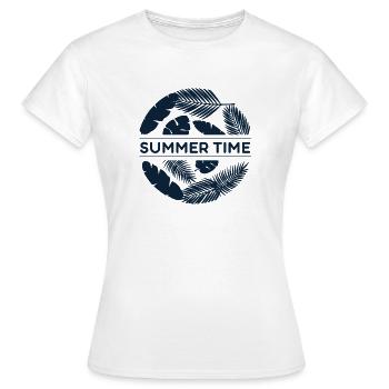 Heure d'été - été - T-shirt Femme - blanc - Devant - AI Model Female 172 dark (172cm)